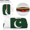 WURTON Flag of Pakistan Print Pencil Bag Makeup Pouch Pencil Cases with Zipper - Large Office Travel Adults - Image 4
