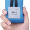 Ainiv Picnic Blanket, Mini Pocket Beach Mat 70 x 110 cm (1-2 People) Foldable, Lightweight Waterproof Sand Free, with Hand Strap, Foldable Thin Ground Sheet for Outdoor Camping Hiking Travel - Blue
