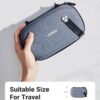 UGREEN Travel Accessories Bag, Portable Cable Organiser Bag Travel Electronics Organiser Small Gadget Cable Bag Cable Pouch, Hard Case for Cable Charger Adapter Power Bank Hard Drive(Grey) - Image 2
