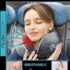 FLOWZOOM COMFY Travel Pillow for Airplane | Neck Pillow for Travel | Flight Pillow | Memory Foam Travel Pillows for Adults | Neck Cushion| Adults, Grey - Image 4