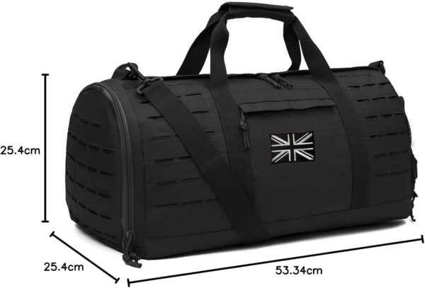 QT&QY 40L Military Tactical Duffle Bag for Men Sport Gym Fitness Tote Travel Training Workout with Shoe Compartment Football Weekender - Image 7