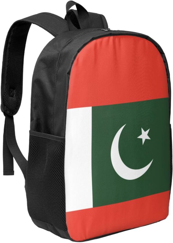 YQxwJL Flag Of Pakistan Print Lightweight Laptop Backpack Travel Casual Daypack Aesthetic Bookbag For Men Women - Image 2