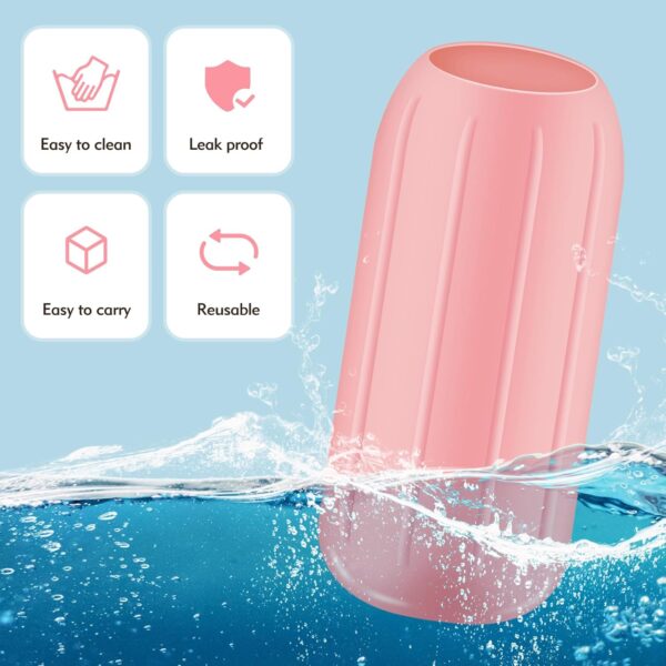 LTMMC 10PCS Silicone Bottle Covers for Travel, Waterproof and Leakproof Gadgets for Women's Travelling Toiletries Bottle, Travel Shampoo and Conditioner Luggage Essential Accessories - Image 4